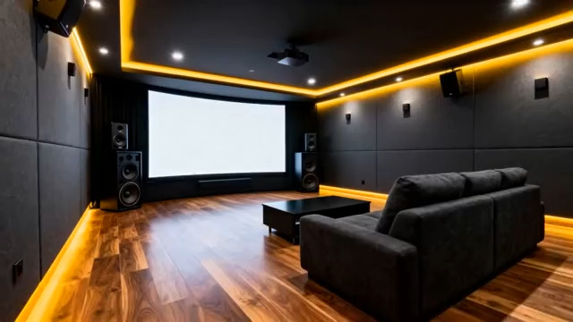  家庭影院室内场景素材2543#横屏 	 