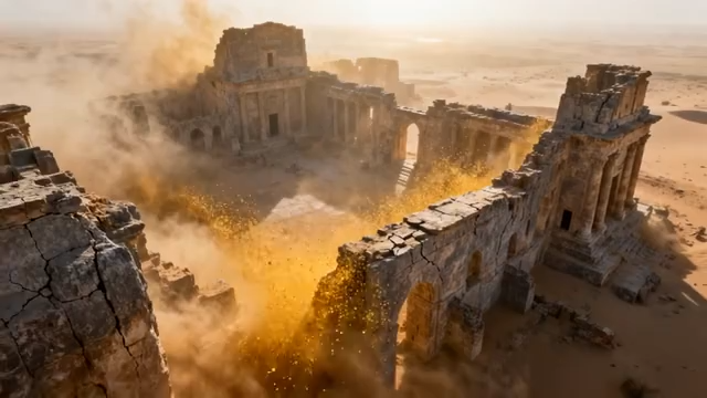 沙漠中的古老遗迹2945#横屏 