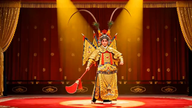  京剧演员舞台表演1624#横屏 	 - 