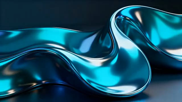  金属质感流动抽象元素2242#横屏 	 