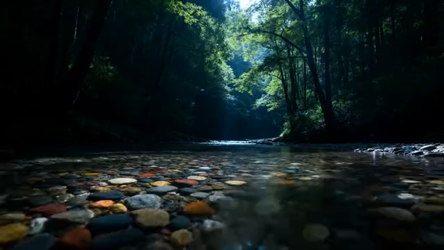 森林中行走的四足机器人3463#横屏 