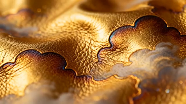  金色绸缎纹理特写1847#横屏 	 