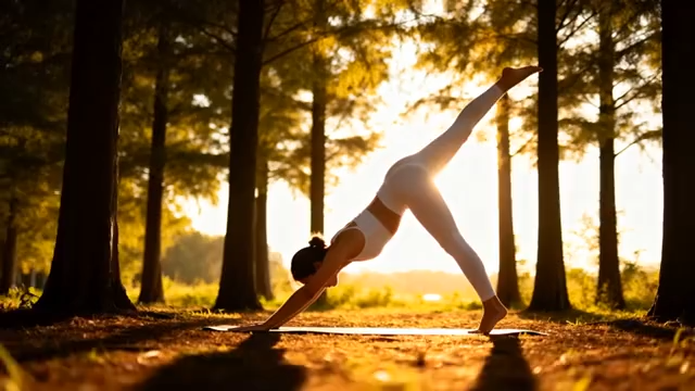 女子手持烟花漫步挂灯笼街道3481#横屏 