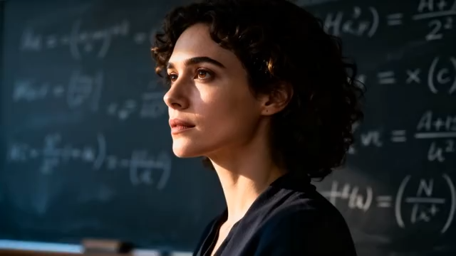 女性在黑板前授课场景4898#横屏 