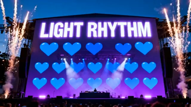  户外舞台灯光表演现场2803#横屏 	 