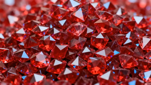  红色钻石微距特写画面1345#横屏 	 