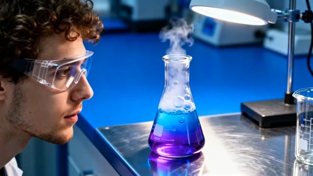 男性科学家实验室做实验1623#横屏 