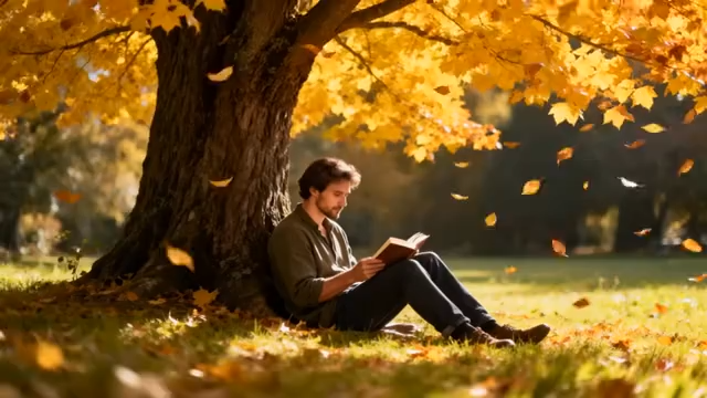  河边木桥上男子捣臼场景483#横屏 	 -