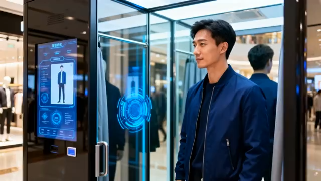 男士体验智能服装搭配设备697#横屏 