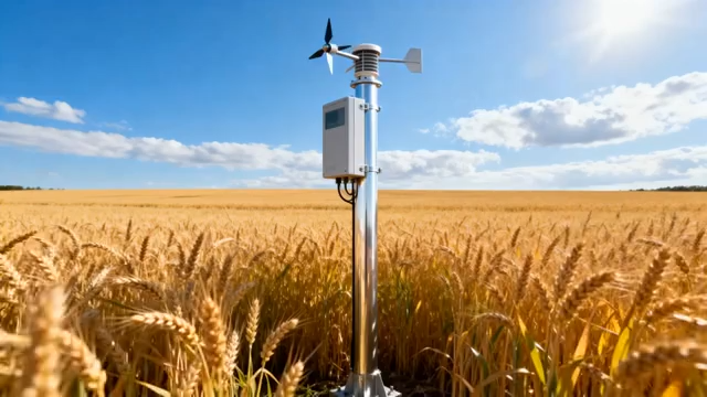 麦田中的气象监测设备3066#横屏 