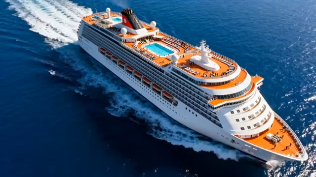  海上行驶的游艇1156#横屏 	 