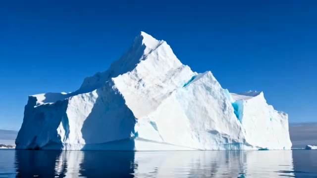  海上巨大冰山全景1342#横屏 	 