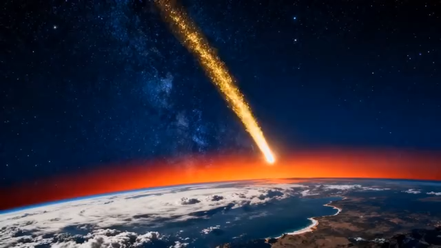 流星划过地球太空景象1656#横屏 