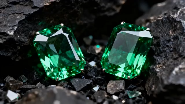 绿色宝石特写素材4783#横屏 