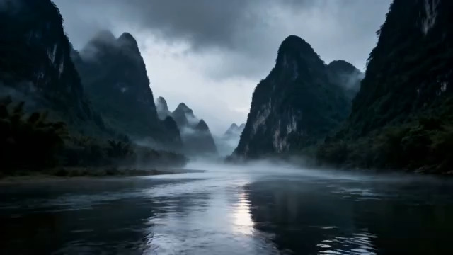  桂林漓江山水风景115#横屏 	 -