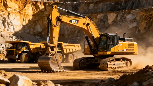 矿山挖掘机作业场景4705#横屏 