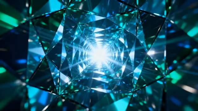 蓝色钻石通道影视背景素材4820#横屏 