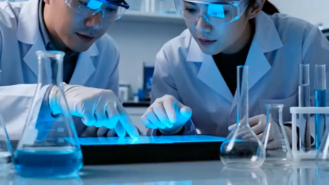 科研人员实验室操作场景1377#横屏 