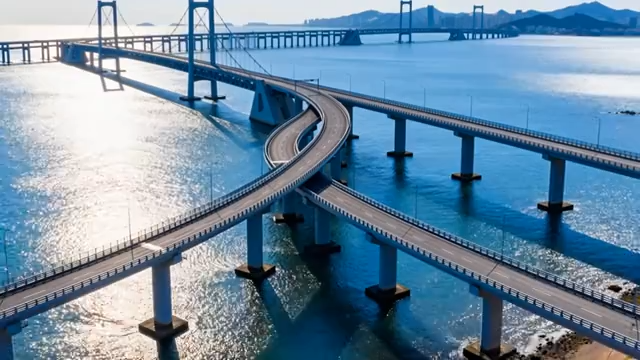 跨海大桥全景俯瞰1044#横屏 