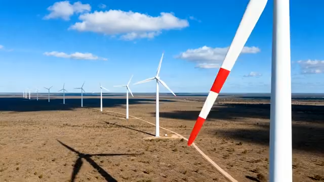 旷野上的风力发电机3334#横屏 