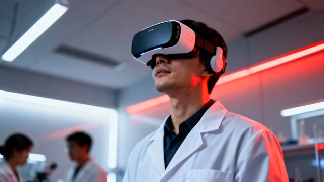 科研人员佩戴眼镜体验2550#横屏 