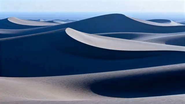  广袤沙漠沙丘全景1039#横屏 	 