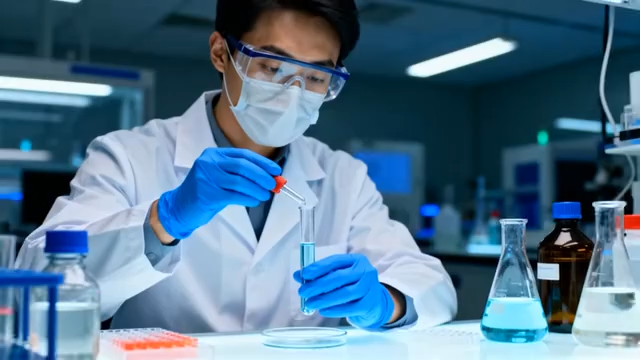 科研人员实验室做实验247#横屏 