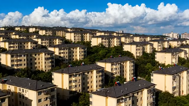 居民区建筑群俯瞰728#横屏 