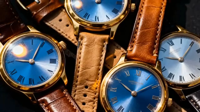  多款皮质表带手表特写1329#横屏 	 