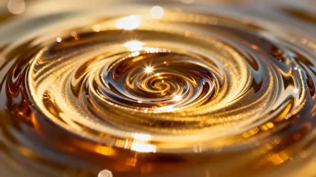 金色液体涟漪特写3240#横屏 