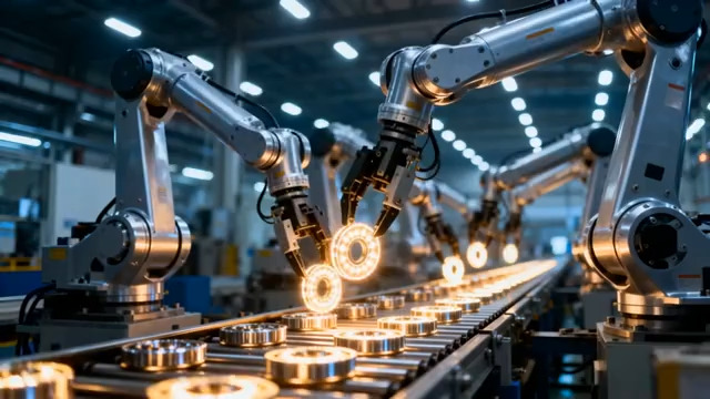  工厂机械臂自动化生产线(1)1162#横屏 	 