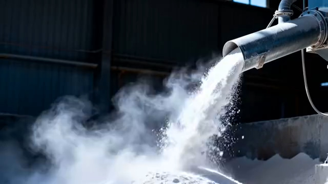  工厂内粉状物料倾倒场景381#横屏 	 