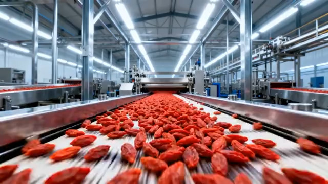  工厂枸杞流水线生产场景2916#横屏 	 