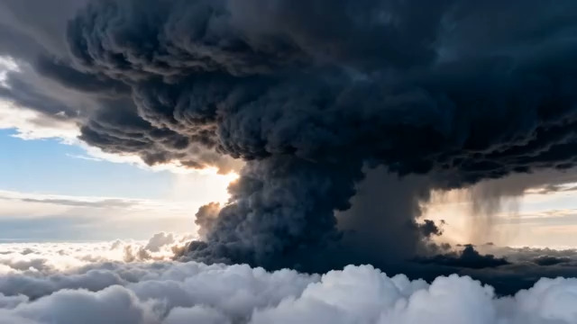  高空积雨云景象2285#横屏 	 -