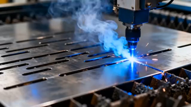  工厂金属激光切割画面459#横屏 	 