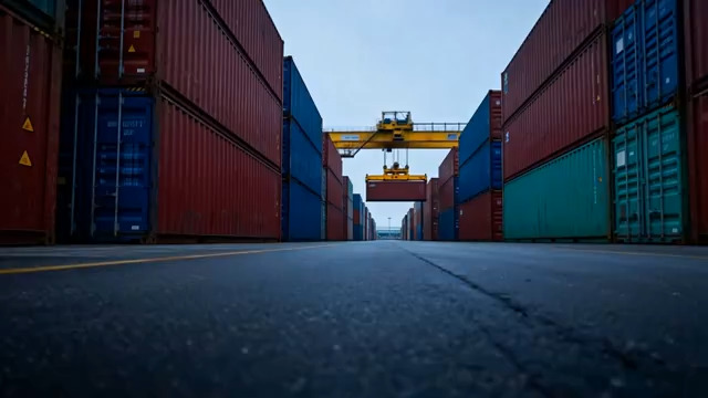  港口集装箱与起重设备场景1226#横屏 	 