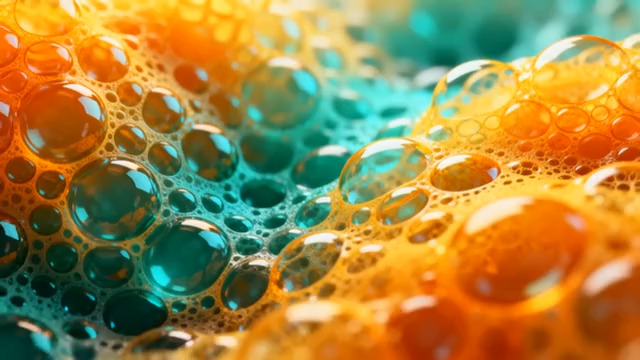  多彩气泡微观画面2719#横屏 	 - 