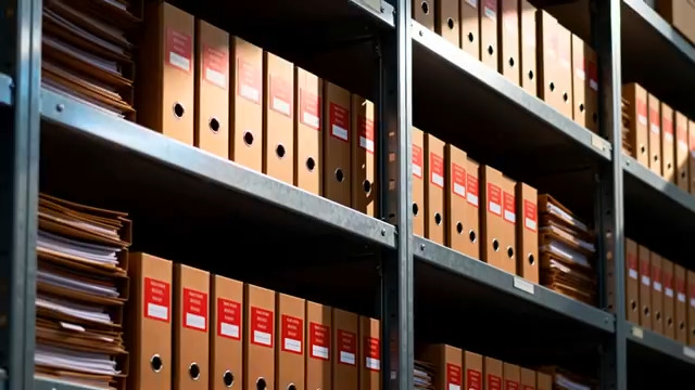  档案架上的文件档案2875#横屏 	 