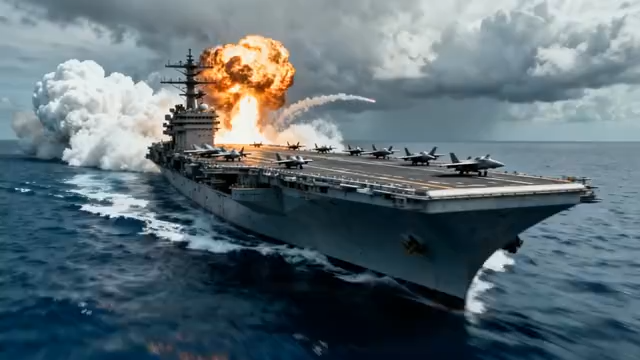 海上货轮航行全景3954#横屏 