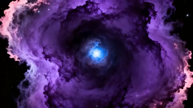  紫色星云旋转动画3276#横屏 	 