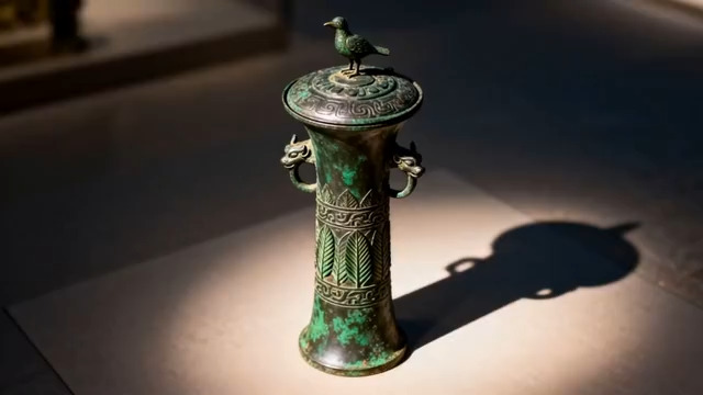  博物馆青铜器文物特写1351#横屏 	 - 