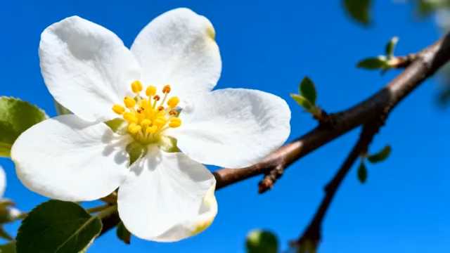  白色花朵特写404#横屏 	 