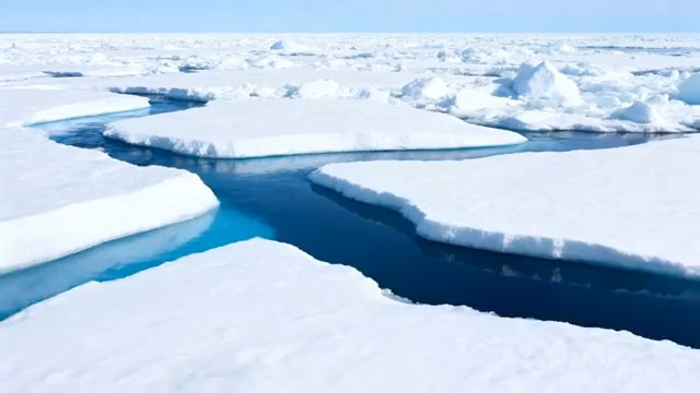  北极冰川漂浮景象2860#横屏 	 