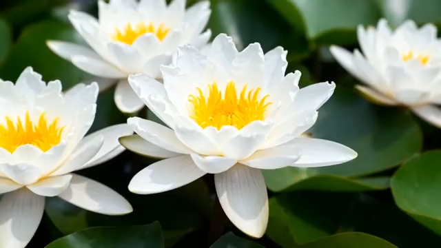  白色荷花特写2028#横屏 	 