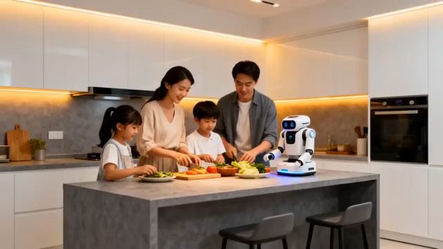  智能机器人助力家庭备餐3184#横屏 	 