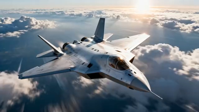  战机云海飞行特写3129#横屏 	 