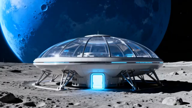  月球基地科幻场景3070#横屏 	 