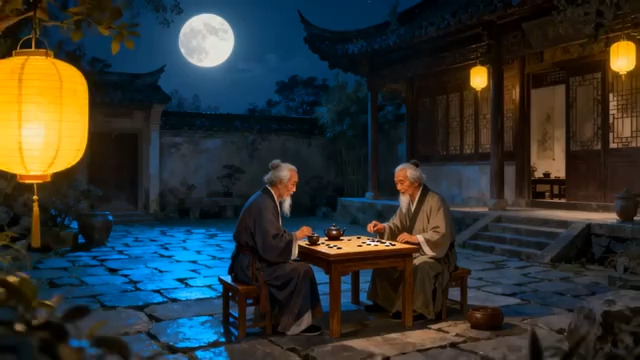  月下对弈3071#横屏 	 