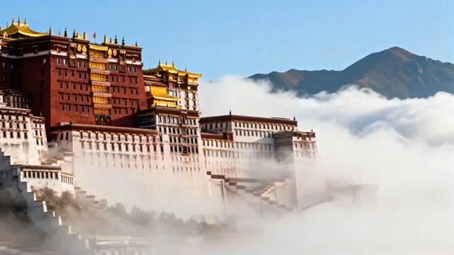  云海中的布达拉宫3109#横屏 	 -