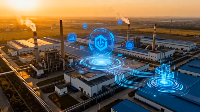 工厂科技感数字元素合成画面1714#横